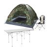 Medium Camping Chair Fishing Chair Folding Chair Black Gray