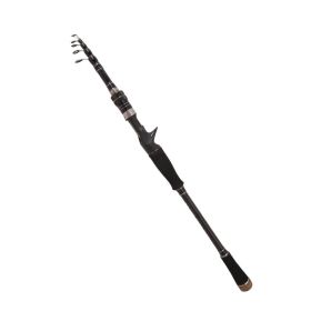 Carbon Telescopic Ultra Light Short Section Portable Straight Shank Fishing Rod (Option: Gun handle-Length3.3)