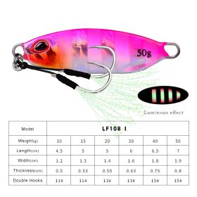 Long Throw Submerged Metal Decoy Fishing Gear (Option: Color I-10G)