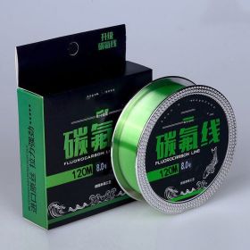 Fishing Gear Carbon Fluorine 120 Meter Soft Anti Roll Nylon Fishing Line (Option: Main line grass green-1.0)