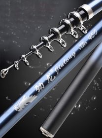 Full Carbon Rock Fishing Rod Rock Rod Hand And Sea Dual-Purpose Rod Sea Rod (Option: Blue-Single shot3.6M)