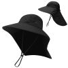 Outdoor Fisherman Hat for Men Women Summer Quick Drying Neck Protection Visor Cap Anti UV Breathable Fishing Safari Hat