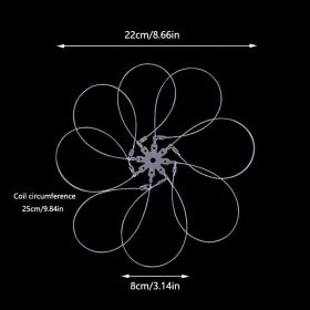 1pc Crab Trap Snare With Multiple Hooks; Reusable Outdoor Crap Small Lobster Set (Items: 8 Hooks)