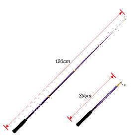 DSJUGGLING Adjustable Fiberglass Handsticks with Foam Handles,  Stretchable Poles for Dance Ribbon or Dancing Dragon Poi Equipment Rod (size: 120cm)