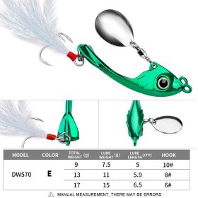 Lure String Moon Spinning Sequins Long-distance Casting (Option: E-17g)