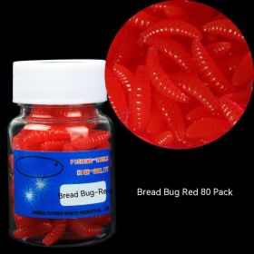 Soft Bait Fake Worm Mealworm Earthworm Red Bottled Bionic Lure (Option: 100 5cm Red Worms)