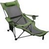 Folding Camp Chair 330 lbs Capacity w/ Footrest Mesh Lounge Chair, Cup Holder and Storage Bag