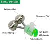 10pcs Fishing Bite Alarms Fishing Rod Bell Rod Clamp Tip Clip Bells Ring; Green ABS Fishing Accessory