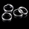 50pcs Fishing Split Rings Crank Hard Bait Snap Stainless Steel Double Loop Split Open Carp Fishing Connector Accessories Pesca