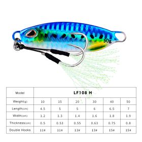 Long Throw Submerged Metal Decoy Fishing Gear (Option: Color H-10G)